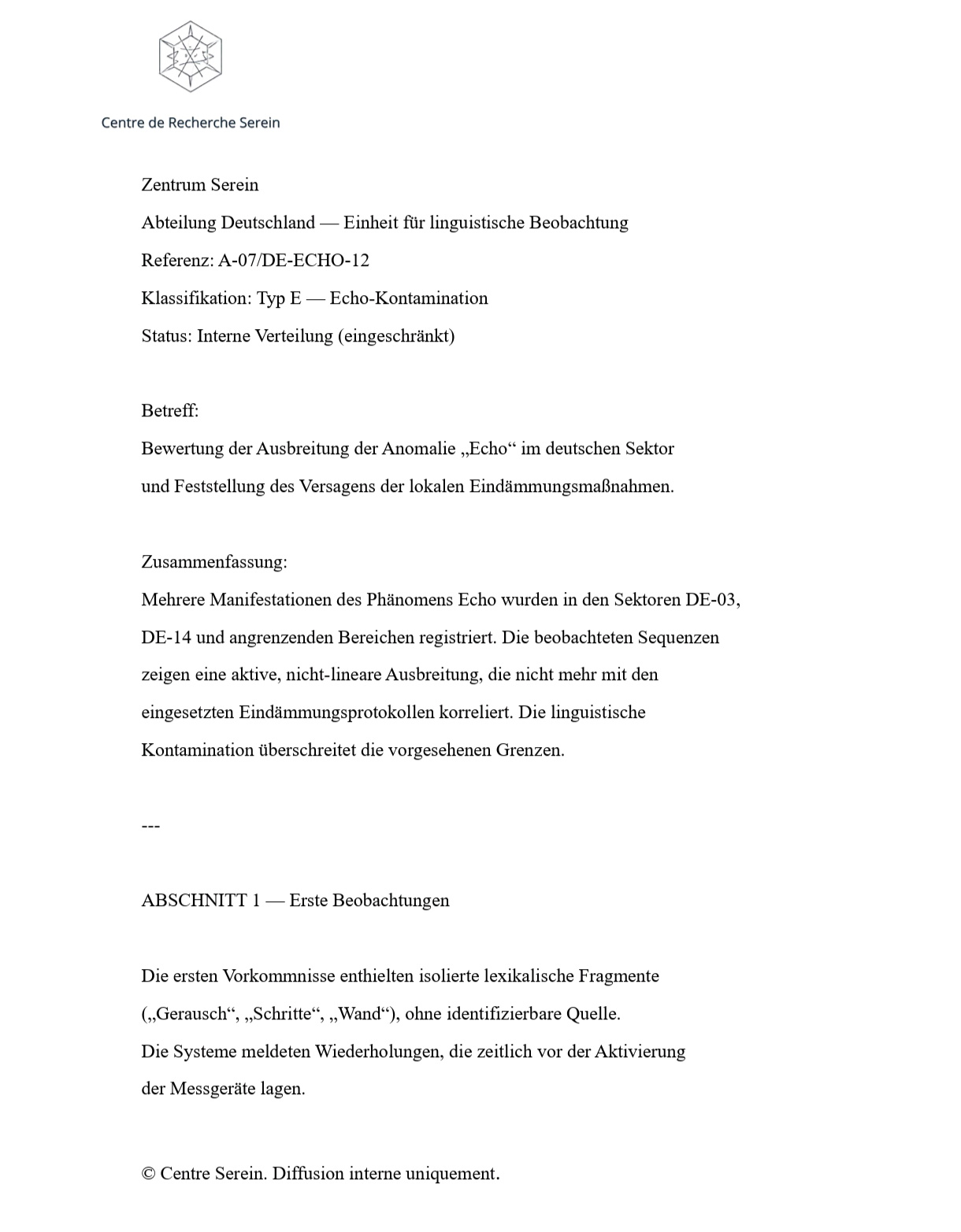 Rapport Allemagne page 1